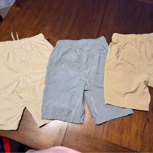 Beige and Gray Shorts